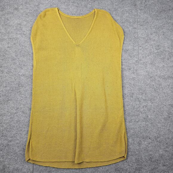 Eileen Fisher Sweater Womens Large Organic Linen Knit Coastal Boho Beach Tunic - Picture 1 of 5